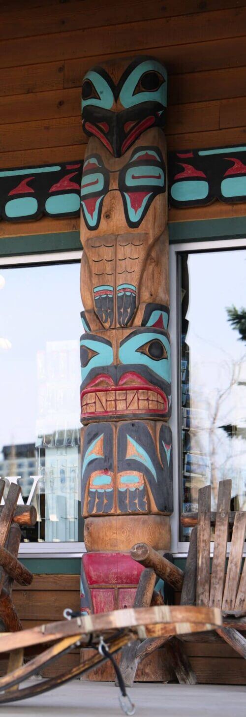 Totem Pole In Anchorage Alaska
